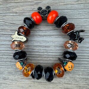 Disney Halloween elastic charm bracelet preowned